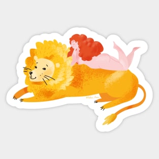 Naked Annie , Lion Sticker